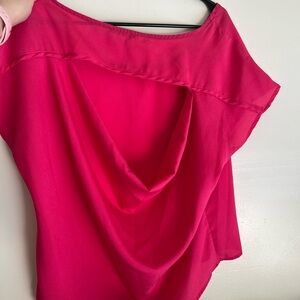 Bright pink women’s dress shirt